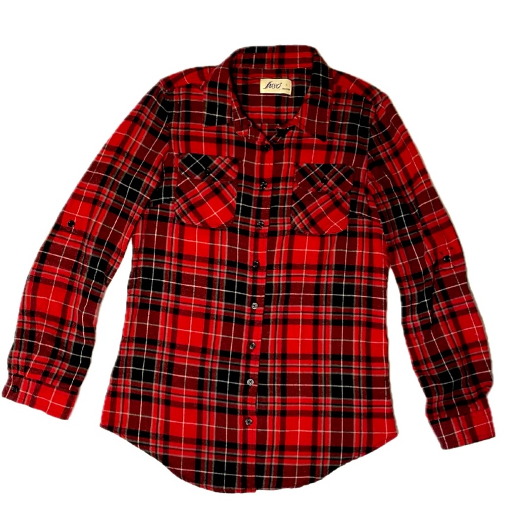 Inso Red Flannel Shirt Large